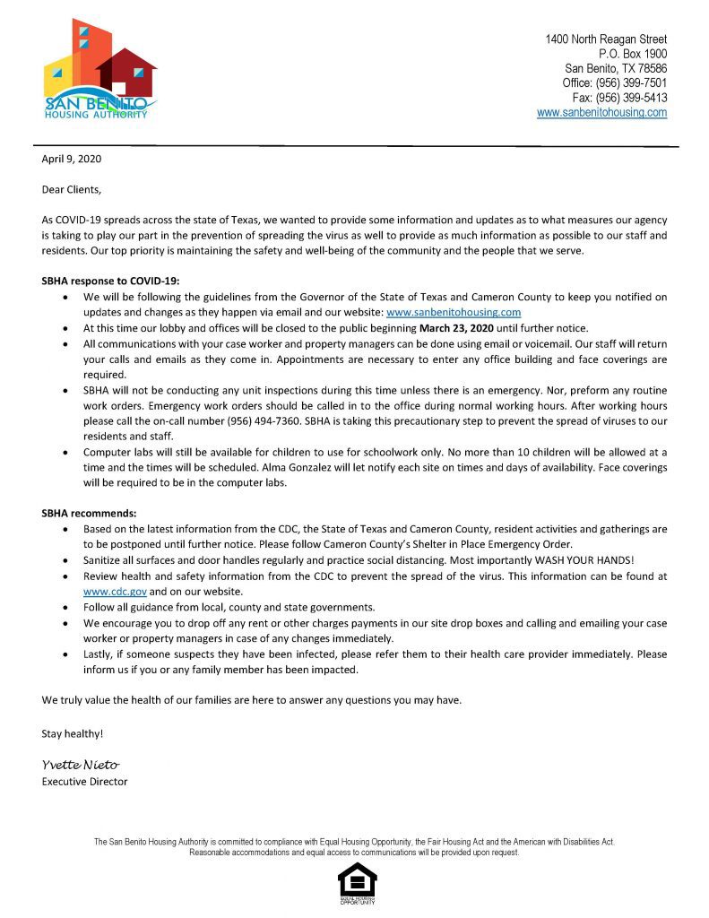 San Benito Housing Authority Better Community Housing