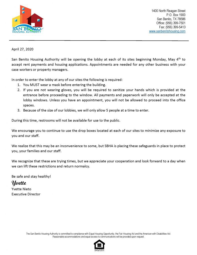 San Benito Housing Authority Better Community Housing