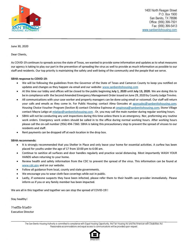 San Benito Housing Authority Better Community Housing