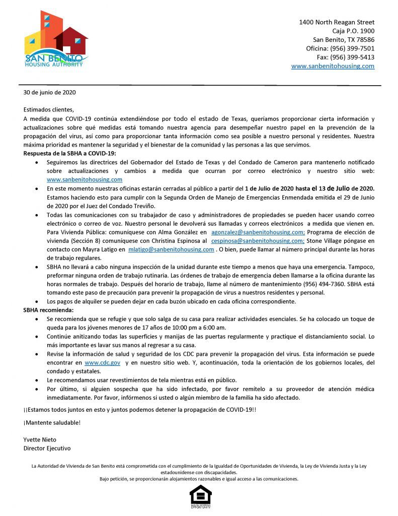 San Benito Housing Authority Better Community Housing